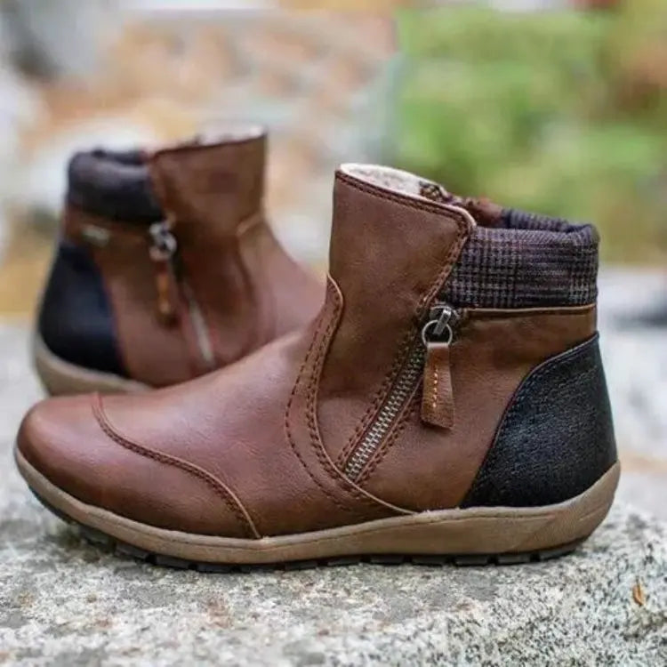 Savanna™ | Retro vanntette ortopediske støvler med glidelås