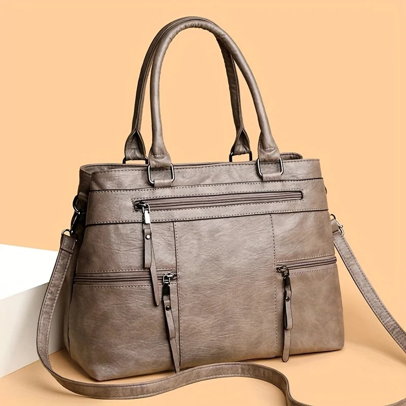 Aurora | Elegant toteveske i skinn