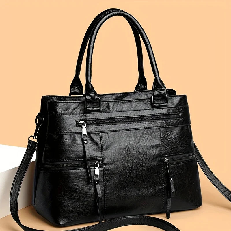 Aurora | Elegant toteveske i skinn