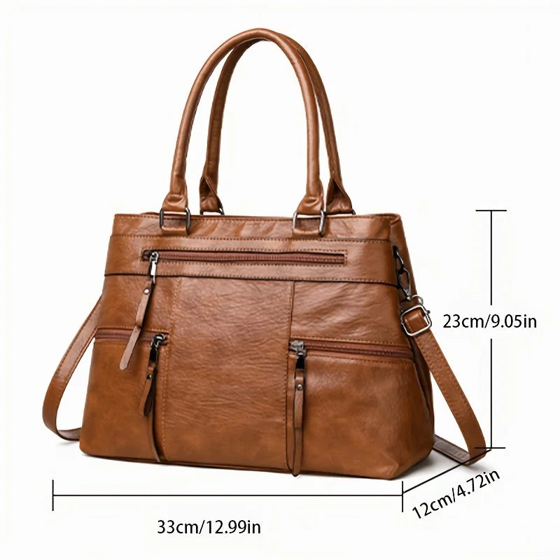Aurora | Elegant toteveske i skinn