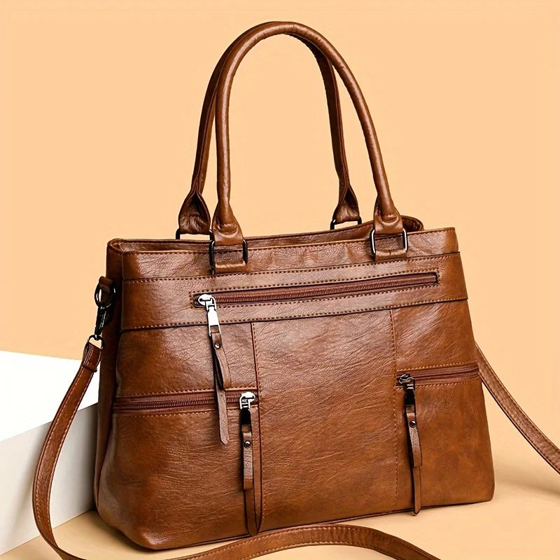 Aurora | Elegant toteveske i skinn